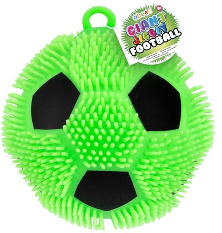 abeec Giant Jiggly Football Stress Ball For Children - Giant Football Sensory Ball For Kids - Squish And Squash The Ball - Sensory Toys And Giant Fidget Toys For Kids