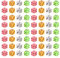 Set Di 100 Dadi Colorati in Plastica 8Mm a Sei Facce Con Numeri Chiari Per Giochi Da Tavolo E Attività Creative