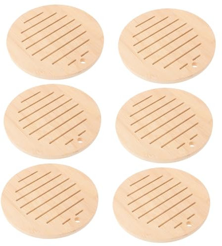 GRADENEVE 6stücke Tischset Isolierung Anti-Skid Sets Für Küche Haushalt Dekoration Geschirrkissen Bambusmatte