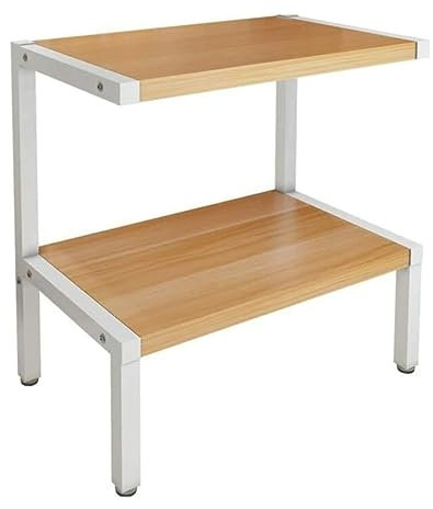 GUIXAN Rejilla para Horno microondas Soporte para microondas Rejilla para Horno microondas de 2 Niveles Rejilla para Cocina Soporte para microondas Rejilla de Acero Rejilla de almacenamie