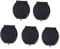 OSALADI 5pcs Laptop Webcam Cover Privacy Camera Lens Sticker for Mobile Phones and Computers Black