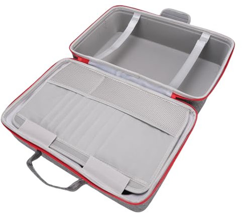 Oreilet Game Console Hard Case, Portable Controller Storage Travel Case, Hard Shell Carrying Bag for Slim Console, Controller, Headphone, Power Supply (Gray)