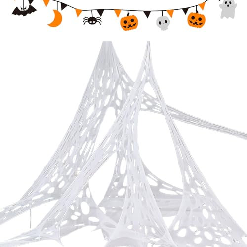 Creepy Cloth | Halloween Deko Schauriges Spinnennetz | Als Dekoration Für Zaun Garten Fenster Hof Terrasse Und Gruselpartys