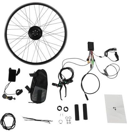 E-Bike Hinterrad Umbausatz Kit 250W 36V LCD Elektrofahrrad Conversion Pedelec Bürstenloser Motor mit Einstellbares 5-Gang-Getriebe für 28/29 Zoll