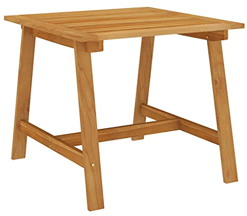IBUQDDV Garten-Esstisch 88x88x74 cm aus Massivholz Akazie mit Ölfinish für Innen- und Außenbereich, langlebiger und Stabiler Holz-Esstisch leicht zu reinigen, Tisch mit schlichtem