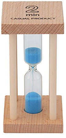 Minuteur sablier en bois - Multicolore - Pour la maison et l’école 2min bleu