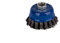 4 cepillos de 65 mm de diámetro, cepillo de alambre trenzado pequeño para amoladora angular, cepillo de lijado robusto con rosca M14, cepillo de acero para una limpieza profunda y un procesamiento