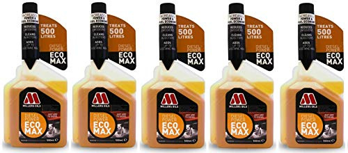 Millers Oils 5 X Diesel Power Ecomax 500ml, Fuel Additive Treatment