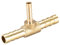 sourcing map Tee Brass Barb Fitting Reducer 3 Way, Fit Hose ID 6mm x 4mm x 6mm