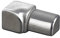 HORI® Fliesenprofil Quadroprofil aus Edelstahl I Fliesenabschlussprofil, Eckprofil, Kantenschutz, Langlebiges Fliesenprofil I Stück à 2,50 m I Höhe: 10.00 I glänzend