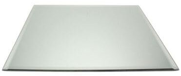 Floralcraft 25cm Square Mirror Plate with Bevelled Edge for Wedding Table Centerpiece (Pack of 12)