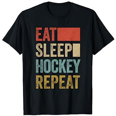 Vêtements de Hockey Rétro Hockey sur glace T-Shirt