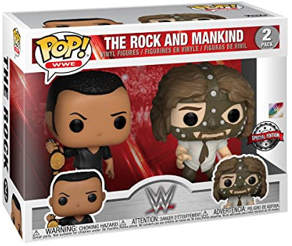 Funko POP! WWE: The Rock and Mankind (2 Pack)
