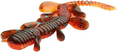Savage Gear Craft Crawler - Bete med räkmaskimitation för abborre, abborre, öring - ogräsfri riggning, doftande och saltad - mångsidigt bete för sötvattens- och saltvattensfiskare Motorolja UV 8,5 cm