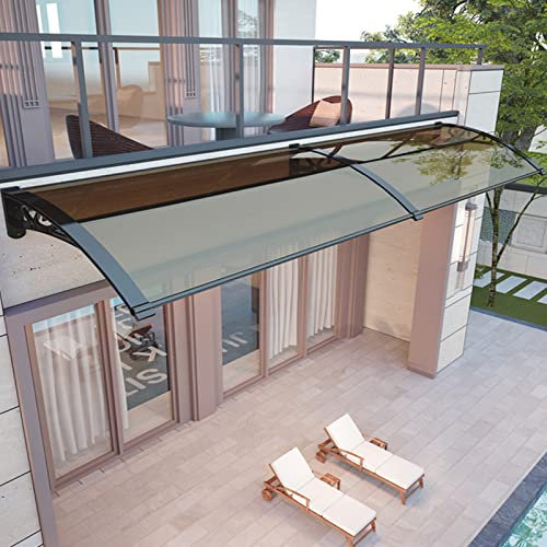 Polycarbonat-Markisenüberdachung für den Außenbereich, Vordertür-Überdachung, Regenschutz, Hinterfenster, Gartenüberdachung, Terrassenüberdachung, Veranda-Markise, wasserdichter UV-Schutz, s