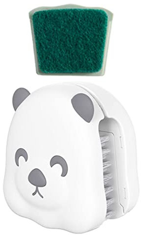 LIFKOME Brosse De Nettoyage Électrique Pour Salle De Bain Ensemble De Brosses À Vaisselle Poils Robustes Cuillère