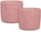 Scheurich Solido, Blumentopf 2er Set aus Keramik, Farbe: Rosea, 15 cm Durchmesser, 13,7 cm hoch, 1,9 l Vol.