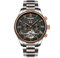 HFWXYSA Orologio Uomo Automatico Meccanico Acciaio Inossidabile Impermeabile Orologi Uomo Moda Casual Tourbillon Orologi Uomo da Polso,Black Rose Gold