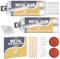 100ml Colle Metal, Soudure a Froid Metal, Adhésif Époxy Haute résistance - Colle Epoxy Bi-Composant Résistant Hautes Températures, Solution Instantanée Rapide Tous Metals, Plastique, Fonte