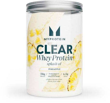 Myprotein Clear Whey Splash Protein Powder | 20g Protein Per Serving | Hydrolysed Whey Isolate | Low Calorie, Zero Sugar Clear Protein Drink | Refreshing Protein Juice (Pineapple)