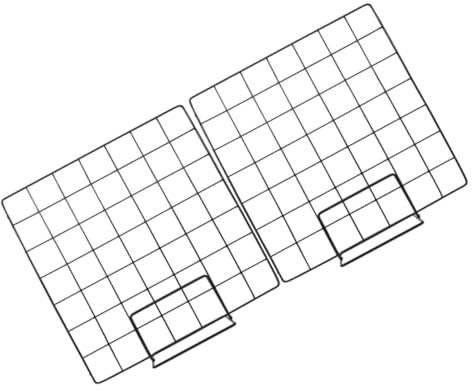2 Stück Schwarzer Fotogitter Wandgitter Organizer für Deko