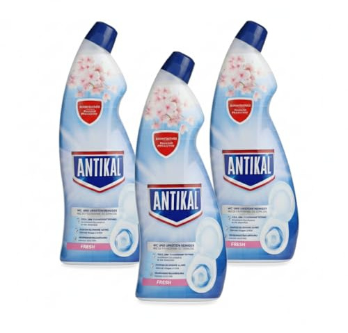 WC Reiniger Gel ANTI KAL Fresh 750 ml | gegen Kalk und Urinstein | WC Reiniger für kraftvolle Reinigung (Fresh 3)