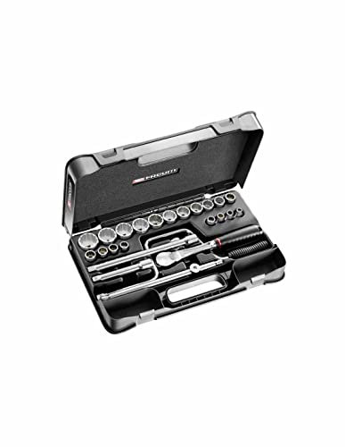 FACOM SL.161-3P12U - Coffret Douilles 1/2 12 Pans en Pouces - 25 Pièces