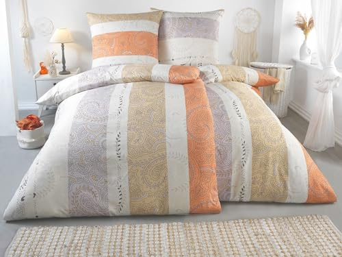DreamHome 4 teilige Bettwäsche Mikrofaser AllSeason Bettbezug für Bettdecke, Steppdecken 135x200 und Kissen 80x80 Große Auswahl an Farben, Kissenbezug