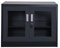 Jet-Line® | Kleiner Aktenschrank | UFA | dunkelgrau | klein | Metallschrank | Büroschrank | Glastüren | anthrazit | Werkzeugschrank | Metallmöbel | Lagerschrank | Abschließbar
