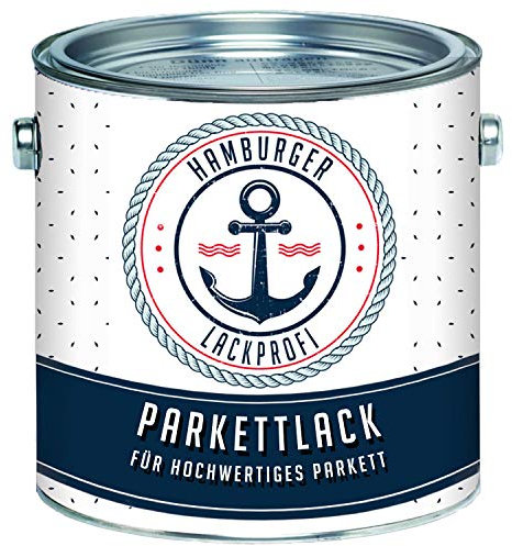 Parkettlack GLÄNZEND farblos Parkettsiegel Treppenlack Holzlack klar // Hamburger Lack-Profi (1 L)