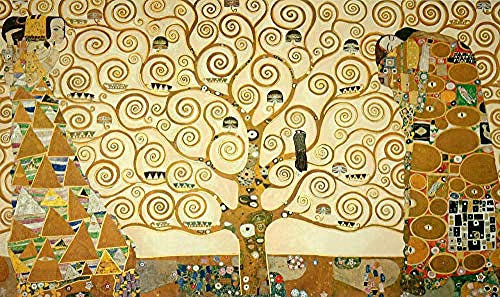 Dipingere Con I Numeri Adulti,Albero Della Vita Di Klimt 16X20 Pollici Tela Canvas Paintworks - Pittura A Olio Digitale Kit Di Tela Per Adulti Bambini Decorazioni Per Regali Di Natale (No Frame)