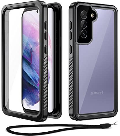 Beeasy für Samsung Galaxy S21 Hülle, IP68 Wasserdicht Outdoor Schutzhülle 360 Grad Panzerhülle mit Displayschutz, Stoßfest Staubdicht Sturzfest Handyhülle Samsung S21 Case, Schwarz