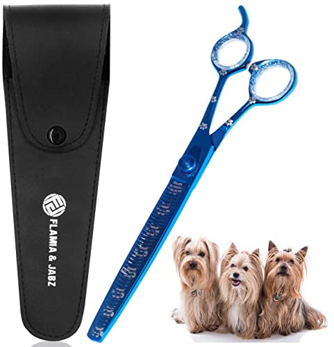 Professionelle Effilierschere für Hunde, Katzen und Haustiere (Rechtshänder, Edelstahl, 20,3 cm)