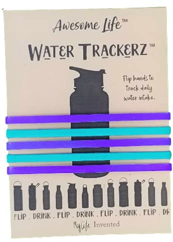 Awesome Life Water Trackerz for water bottles and water tracking Purple