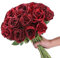 Floweroyal 12 Stück künstliche Rosen Seidenblumen mit langem Stiel Gefälschter Rosenstrauß für Hochzeitsstrauß Blumengesteck Heim Garten Tabelle Dekor (Weinrot)