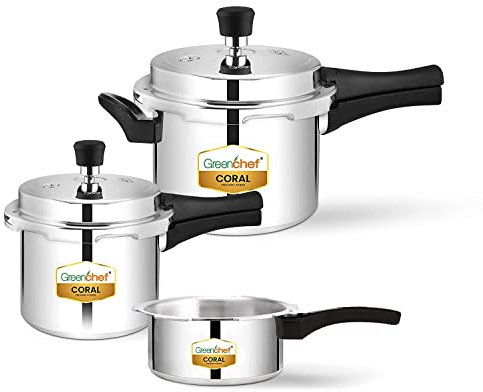 Greenchef Coral - Juego de 3 ollas (2 L, 3 L, 5 L)