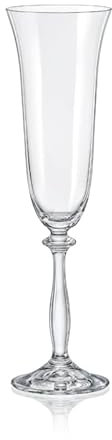 Crystalex Sektgläser Sektglas Sektflöte Kristallglas Angela 190 ml 6er Set Bohemia