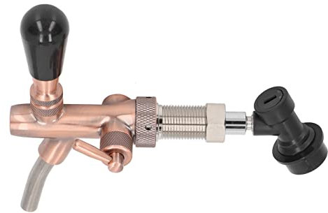 HOHXFYP Grifo de Cerveza G5/8,Grifo de Cerveza Ajustable de Acero Inoxidable 304 Resistente Al Desgaste y Duradero con Grifo de Cerveza de Lat¨®n R¨¢pido,Adecuado para Bares y Tabernas