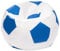 Ecopuf Football Pouf L - Pouf Chambre Ballon de Foot en Simili Cuir - Génial pour Les Fans de Football, Les Enfants - Fauteuil Gaming - 90x55cm, Bleu Clair E10