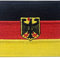 Deutsche Flagge mit Bundesadler Deutsches Nationales Emblem zum Aufbügeln