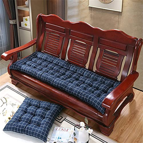 Morbuy Deckchair Auflagen für Gartenliegen, Sonnenliege Kissen Tragbare Garten Innenhof Gepolstertes Bett Relax-Liegestuhl Sitzauflage für Sofa, Innen, Außen (53x200cm,Blaues Plaid)