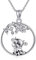 JERWLI Kuh Halskette 925 Sterling Silber Kuh Kette Anhänger Schmuck Geschenk für Damen und Mädchen