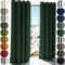 Schuette® Verdunkelungs-Vorhang Gardine mit Ösen ● Millenium Velvet: Dark Forest (Dunkelgrün) ● 250x135 cm Höhe x Breite (1 Stück) ● Knitterfrei Pflegeleicht Thermo Blickdicht & stark Abdunkelnd