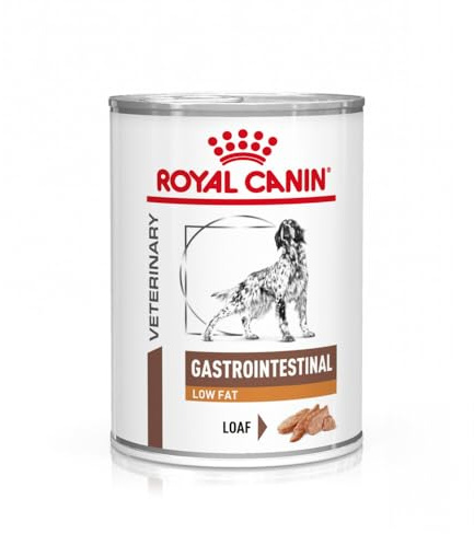 Royal Canin Veterinary Gastrointestinal Low Fat Mousse | 12 x 410 g | Diät-Alleinfuttermittel für ausgewachsene Hunde | Zur Unterstützung der Verdauung und bei Übergewicht