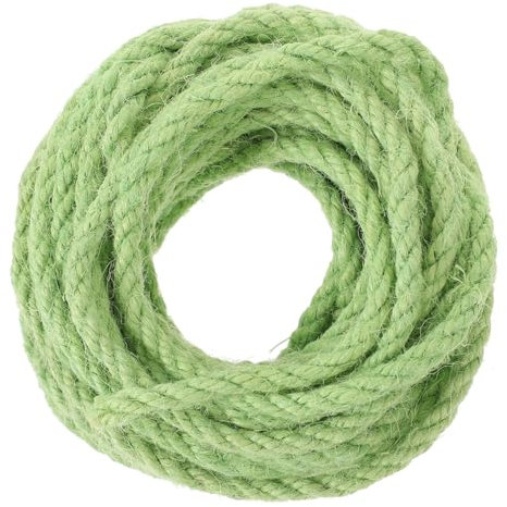POPETPOP Cuerda Natural para Gatos 10 M Cuerda De Sisal Verde Juguete para Gatos Herramienta para Marco De Escalada Y Decoración para Mascotas