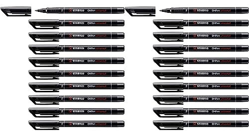 STABILO - Folienstift - OHPen universal - permanent fein - 2x 10er Pack - schwarz