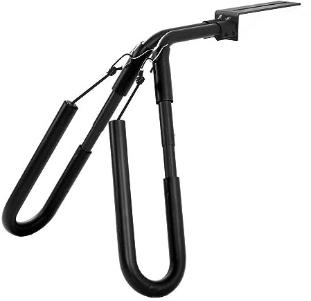 Asixxsix Surfbrett-Fahrradträger, Aluminiumlegierung, Surfbrett-Fahrradträger, Winkelverstellbar, rutschfest, Motorrad-Surfbrettständer für Surfbrett, Ski, Einfaches Parken Am Surfspot