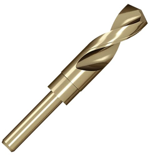 Meccion HSS-Co Broca para Metal 22mm Profesionales Brocas Helicoidal para Metal, Acero Inoxidable, Aluminio y No Ferrosos, Estándar DIN 338