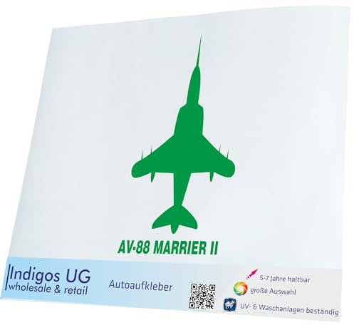 INDIGOS UG Auto Aufkleber Plane AV - 88 Marrier II - grün - 300x566 - Selbstklebender Sticker für Auto, Fenster, Bus oder LKW