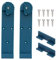 Track Rack System for Mounting, Track Saw Guide Holder Track Rack Holder Compatible with FastCap 02896 DeWalt Guide Rail-Set of Two（Blue）